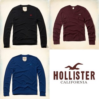 Hollister Co. HCO 男款 V領 素面 針織衫 E628