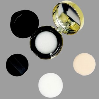 커버풀 미니 퍼프 에어 쿠션 리필 스펀지 작은 핑거 파운데이션 선크림 파우더 BB 팩트 충진, 미니 스펀지 4개, 4개