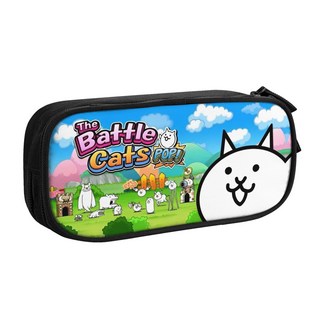 비밀번호필통 신기한필통 초등여아필통 Nyanko Great War Battle Cats 연필 케이스 새로운 전사 만화 귀여운 펜 홀더 가방 대용량 학교 용품 선물 주머니, [04] 5