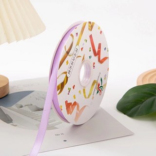 情人節絲帶0.6cm織帶鮮花包裝材料diy蝴蝶結花束緞帶婚慶裝飾綵帶絲帶 彩帶 包裝帶 打包帶 花, 紫羅蘭【1cm*95碼】, 1個