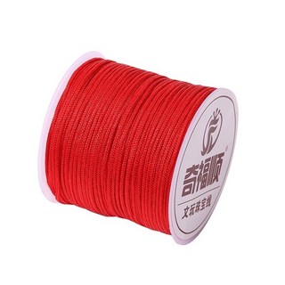 精選優品 72號玉線 編織線 編織繩 【買二送一】 串珠繩 手工diy 手鏈編織繩 紅線繩 手工手編繩子吊墜掛, A號 紅色 買二送一 1mm約35米, 1個