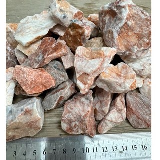 陽台造景角石組 玫瑰角石 魚缸花台鋪面碎石 多用途鵝卵石, 1kg, 1個