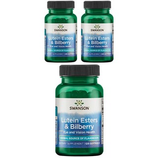 Swanson 斯旺森 葉黃素酯&山桑子複方軟膠囊, 120顆, 3罐