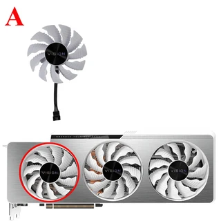 Gigabyte GeForce RTX 3080 3070 Ti RTX 3090 Vision OC 3X 그래픽 카드용 87MM PLA09215S12H 12V 0.55A 비, 05 Fan - A