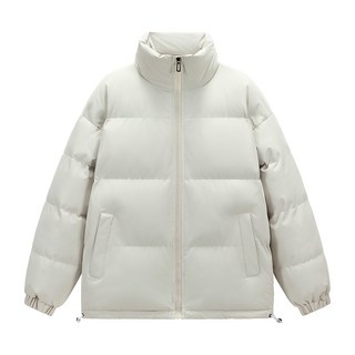 冬季情侶款立領短版棉襖 男女同款小牛津外套 運動保暖羽絨棉服