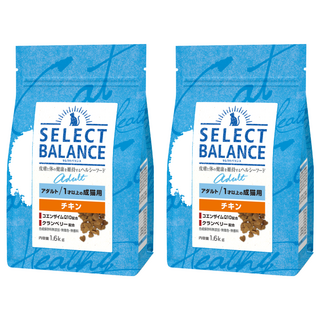 SELECT BALANCE 倍適選 室內成貓用低鎂泌尿道維護配方貓飼料, 2個, 1.6kg, 雞肉