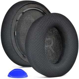 [프리미엄] 앤커 사운드코어 SPACE Q45 무선 블루투스 헤드폰 A3040 앤커 Q45 이어 패드 호환 쿠션 커버 귀마개 헤드폰 헤드셋 캡 솜 스펀지 1쌍 메쉬 좌우, 1개