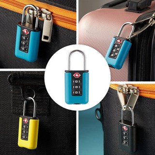 丹丹悅生活 台灣現貨 新款TSA海關密碼鎖 不銹鋼行李箱鎖 健身房鎖 旅行鎖 登機鎖