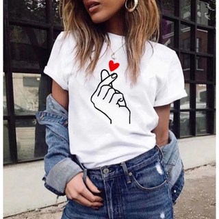 흰색 티셔츠 k-pop 패션 여성 티셔츠 흰색 티셔츠 소녀를 위한 선물 한국 여성 의류 여자 친구 선물 한국 사랑 한국 스타일 선물 Korea tshirts