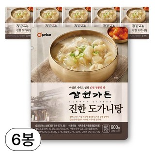 오프라이스 삼원가든 진한 도가니탕, 6개, 600g