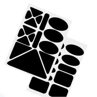 의류 패딩 수선 패치 스티커 DD-12100, 블랙(B타입), 1개