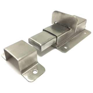 168白鐵厚型指示型不鏽鋼門閂.安全門串, 1個