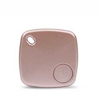 防丟器 全球定位器 GPS追蹤器 支援蘋果 Find my app 老人/兒童/寵物定位器 AirTag同款, 1個, 玫瑰金