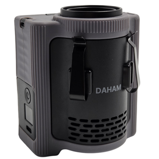 다함 무선 휴대용 허리 선풍기 10000mAh 초강력 벨트 바디 야구장 캠핑 야외 핸디 22시간, 소라 그레이