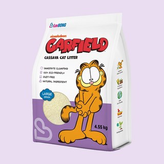 러봉 응고형 가필드 카사바 굵은입자 고양이 모래, 4.55kg, 1개, 무향