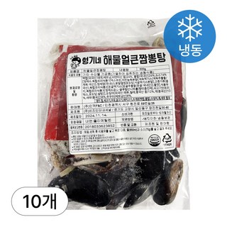 [인생건어물] 형기네 해물 얼큰 짬뽕탕 500g 10개입 밀키트 대용량 업소용, 10개