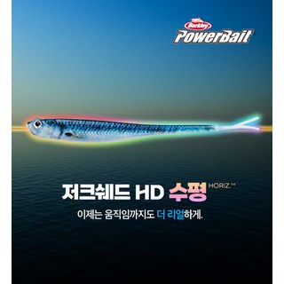 버클리 파워 저크쉐드 HD 6인치 수평 광어 다운샷 웜 베이트, PBPJSH6-HDACV HD 멸치