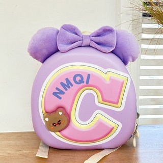 包 您無憂 新款幼兒園中小班書包 超輕亮燈蝴蝶結女孩雙肩學生入園背包硬殼包