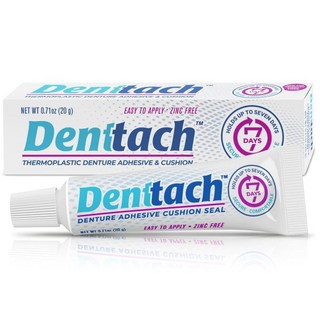 DENTTACH 대쿠션 대형 대방석 의치 접착제 열가소성 쿠션 릴라이너 7일 동안 편안하고 안전한 그립 무접착제 무아연 장기 유지성 Q1192836