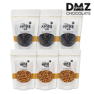 [DMZ드림푸드] 파주장단콩볶음 서리태100gx3봉+백태100gx3봉, 3개