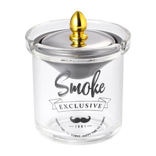 防風漏斗煙灰缸 - 防風設計、易於清理、時尚美觀, 磨砂黑, 1個