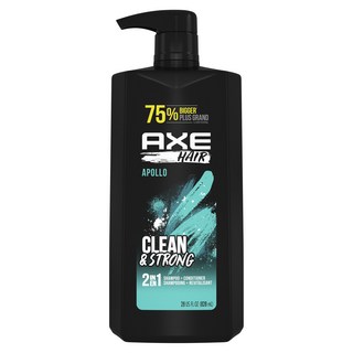 AXE 阿波羅潔淨強韌二合一洗髮+潤髮乳, 828ml, 1個