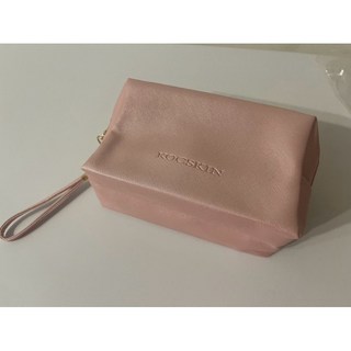 ROCSKIN淡粉色化妝包 簡約手拿包 收納包 手機包