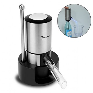 원터치 작동 소주 와인 에어레이터 디켄터 맥주 혼술 용품 스토퍼 디캔터 자동, 1개