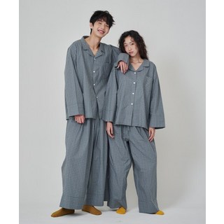 OGGITT uni도미토리 머키 체크 파자마 그린 267687