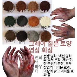 더패스터 특수분장 피캡슐 소품 저승사자코스프레 분장, 1개, 스모크블랙 30ml