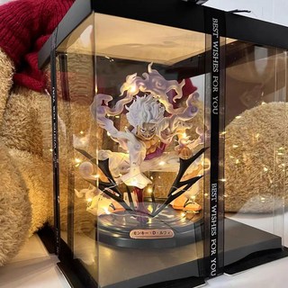 海賊王 索隆 路飛 絕版手辦擺件, 1個, 白發索隆+透明禮盒+禮袋賀卡+串燈