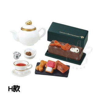 RE-MENT 盒玩 史努比餐廳場景組 H款 甜點組, 1個, H款/甜點組1MX15