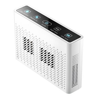 RUNDX 미니 공기청정기 오존+음이온 3중살균 침구 반려동물 신생아방, 화이트