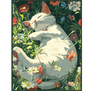 온메이드 DIY 명화그리기 그림그리기 세트 MD-220, 1개, 05 고양이