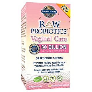 Garden of Life Raw益生菌私密保養植物膠囊, 30顆, 1罐