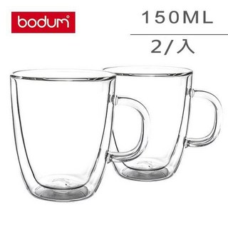 丹麥 Bodum BISTRO 雙層隔熱玻璃杯 150ml 咖啡杯2入組, 1個