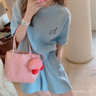 運動套裝 女 寬鬆短袖T恤 短褲 懶人休閒兩件套 短袖短褲套裝