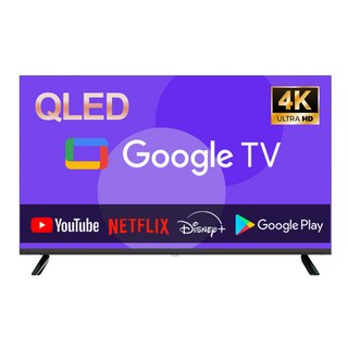 이브이 50인치 QLED 127cm UHD 스마트 구글TV 제로베젤 에너지효율 1등급, 127cm(50인치), EV500U_GLSM, 스탠드형, 고객직접설치