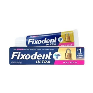 Fixodent ULTRA假牙黏著劑，超強固定，防止食物殘渣，牙醫推薦, 1個