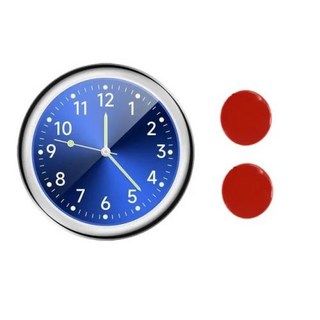 교통 신호수 전동 호루라기 미니 발광 자동차 시계 방수 전자 석영 자전거 오토바이 대시 보드 40mm, Blue tapes, 1개