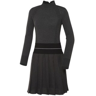 와이드앵글 _WWU23W11MK_스웨터 하이브리드 플리츠 원피스