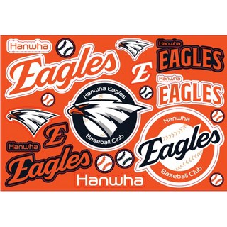 (신버전) [한화이글스] 야구 KBO 응원봉 자동차 스티커, 1장, 한화이글스 반사UV