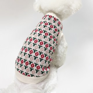 스타일독 튤립 조끼 강아지옷, 빨강, 1개