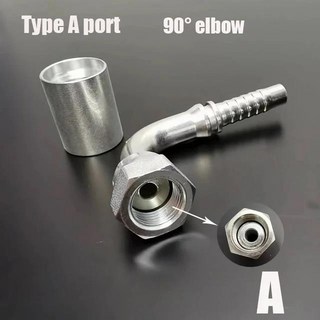 고압 호스 유압 조인트 크림프 피팅 바브 테일 BSP 암 스레드 커넥터 파이프 6 ~ 32mm 1/4 인치 1/2, 04 A1, 15 Pipe 10mm to DN10, 01 CHINA