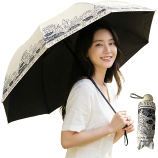 프라미슈 꽃무늬 초경량 접이식 양산