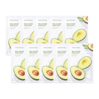 네이처리퍼블릭 리얼 네이처 아보카도 마스크팩, 30개, 1개입