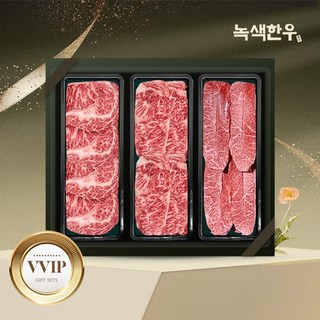 [녹색한우] 무항생제 1++등급 프리미엄 VVIP 한우선물세트 2호 3.6kg (등/채/특), 없음, 1개