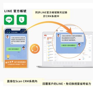 CRM系統 客戶管戶系統 整合Line@和Email