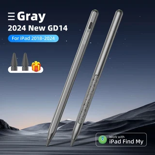 GOOJODOQ GD14 스타일러스 펜 Apple Pencil 2 iPad 연필 IPad 찾기 Air6/5/4 Pro 11 2018-2024 pro 13, 01 Gray