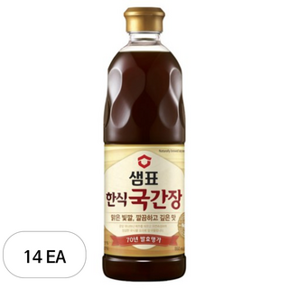 샘표 한식국간장, 860ml, 14개